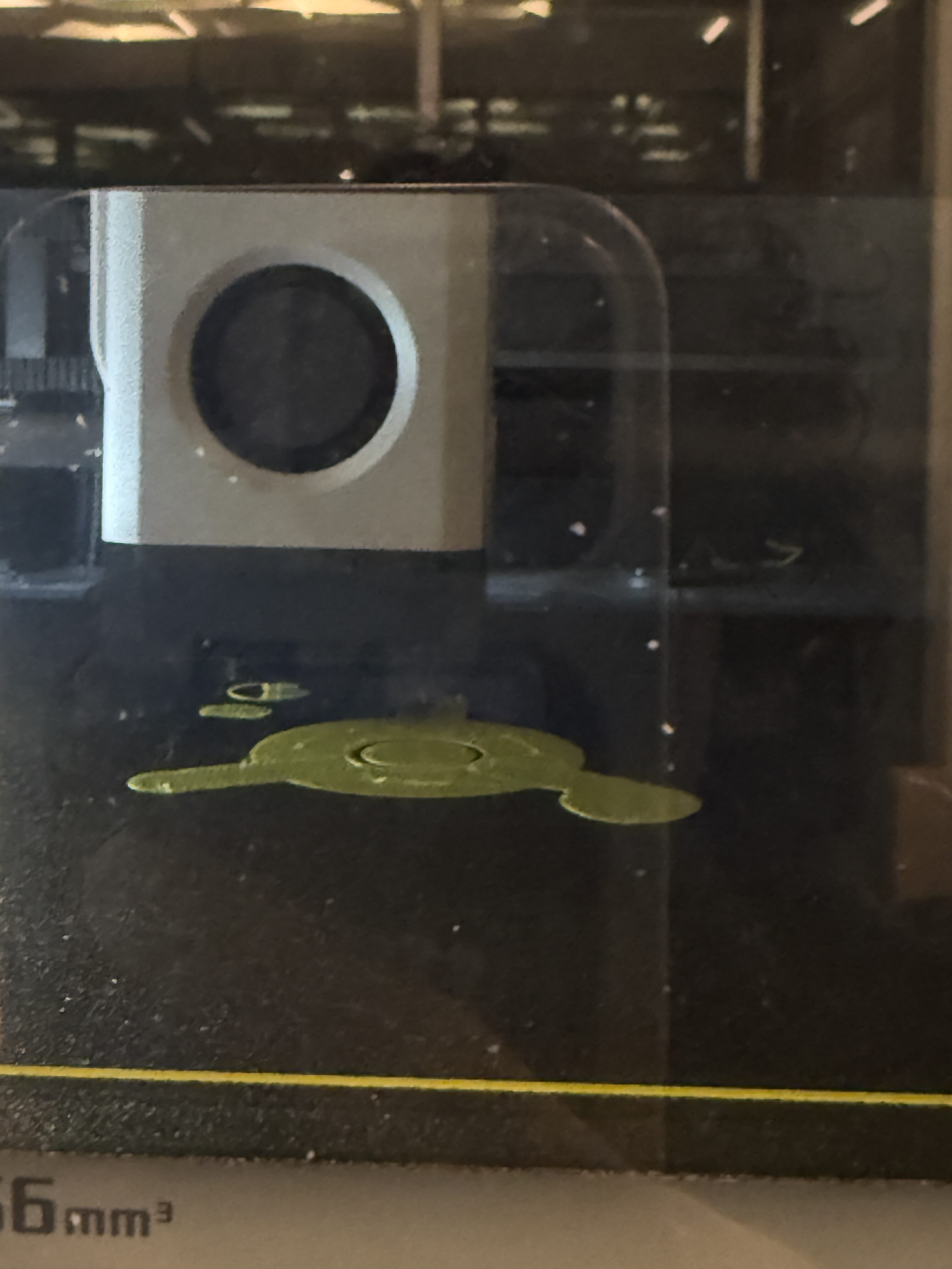 First layer of 3D print on Bambu Lab P1S