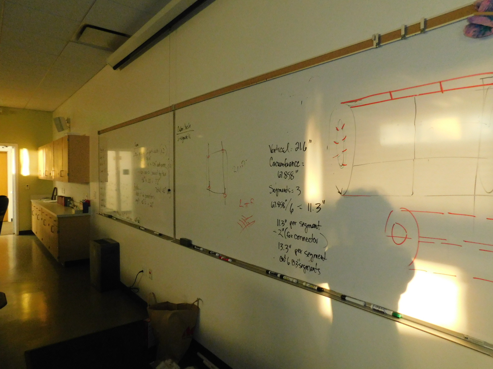 Visual representation sketch on whiteboard