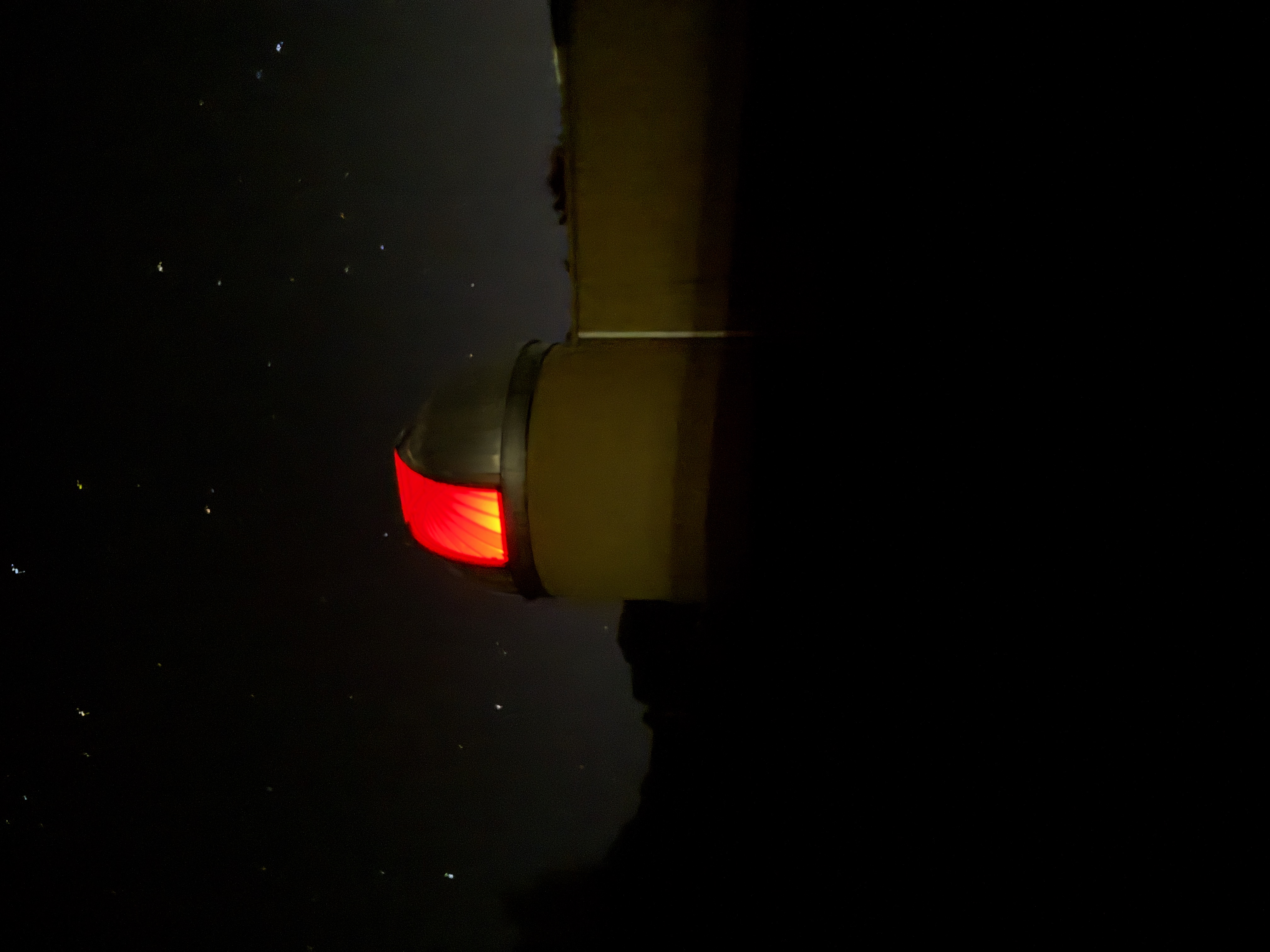 Taylor Observatory dome at night under the stars