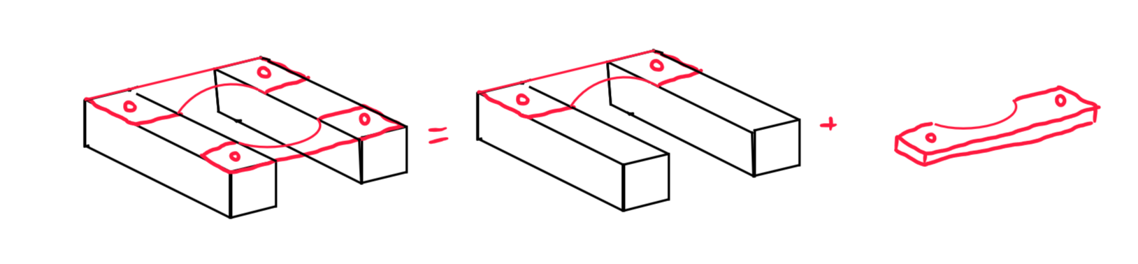Technical sketches of tank restraint boards